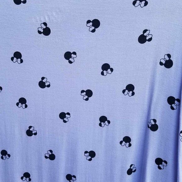 Disney Perriwinkle and black Minnie Mouse print Sleep Top size Large - Picture 4 of 8